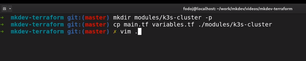 Screenshot of a computer terminal with command-line instructions related to Terraform, a tool for building, changing, and versioning infrastructure.